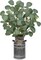 Lifelike Artificial Eucalyptus Plant in Rustic Metal Vase – 19" Realistic Faux Greenery for Farmhouse Home Décor, Living Room, Kitchen, Office, Weddings & Table Centerpieces